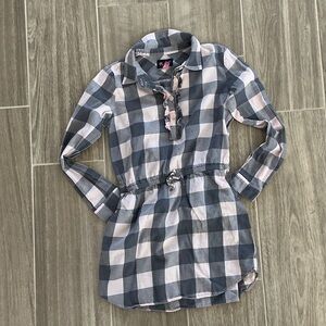 The Children's Place Blue and White Plaid Dress